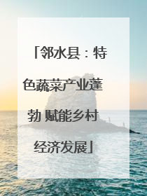 邻水县：特色蔬菜产业蓬勃 赋能乡村经济发展