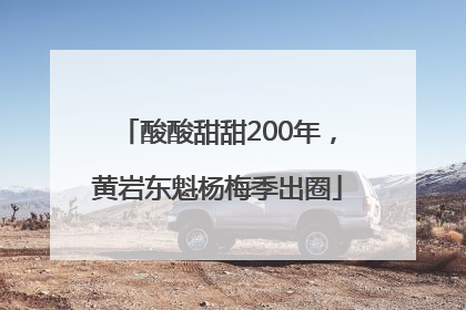 酸酸甜甜200年，黄岩东魁杨梅季出圈