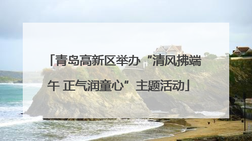 青岛高新区举办“清风拂端午 正气润童心”主题活动