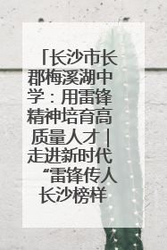 长沙市长郡梅溪湖中学：用雷锋精神培育高质量人才｜走进新时代“雷锋传人 长沙榜样”