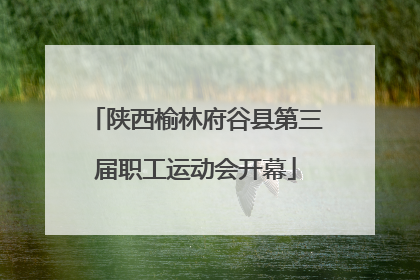 陕西榆林府谷县第三届职工运动会开幕