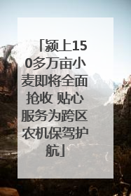 颍上150多万亩小麦即将全面抢收 贴心服务为跨区农机保驾护航