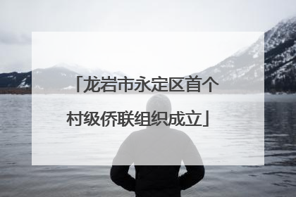 龙岩市永定区首个村级侨联组织成立