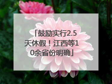 鼓励实行2.5天休假！江西等10余省份明确