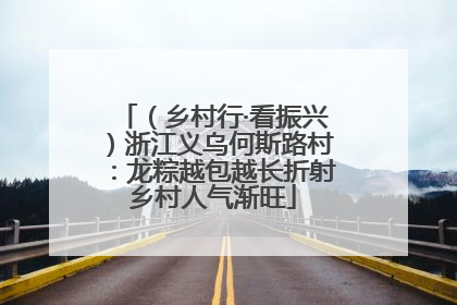 （乡村行·看振兴）浙江义乌何斯路村：龙粽越包越长折射乡村人气渐旺