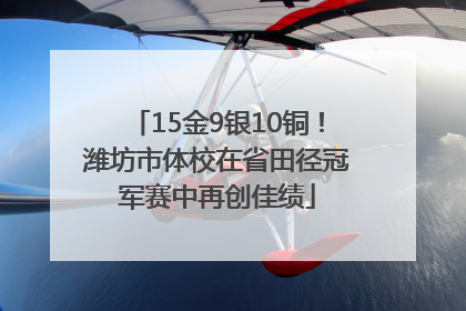 15金9银10铜！潍坊市体校在省田径冠军赛中再创佳绩