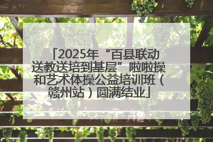 2025年“百县联动送教送培到基层”啦啦操和艺术体操公益培训班（赣州站）圆满结业