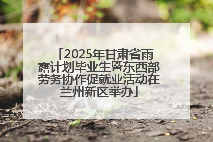 2025年甘肃省雨露计划毕业生暨东西部劳务协作促就业活动在兰州新区举办