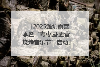 2025潍坊露营季暨“寿枣园·露营烧烤音乐节”启动