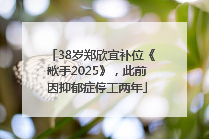 38岁郑欣宜补位《歌手2025》，此前因抑郁症停工两年