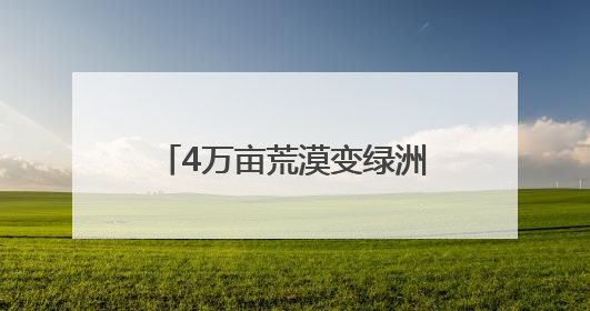 4万亩荒漠变绿洲，“戈壁奇迹”背后的“潍坊密码”