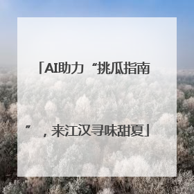 AI助力“挑瓜指南”，来江汉寻味甜夏